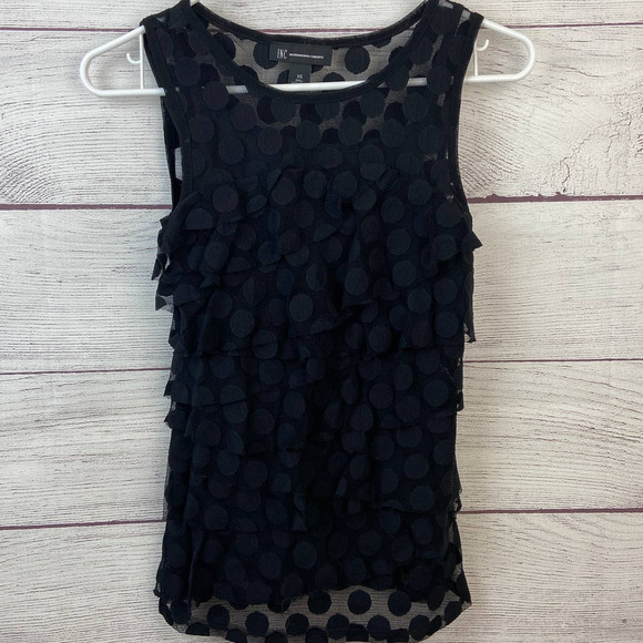 INC International Concepts Black Camisole Tank Shirt Size XS - Picture 1 of 5